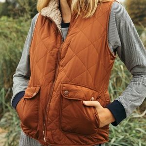 Thread and Supply reversible sherpa vest